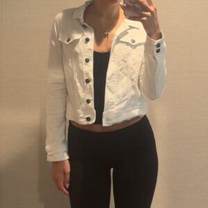 Prana Size XS White Jean Jacket